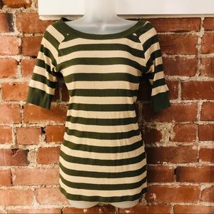 Set of 2 Boatneck Striped Tees